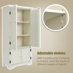 Costway Accent Storage Cabinet Adjustable Shelves Antique 2 Door Floor Cabinet White 12 Costway Accent Storage Cabinet Adjustable Shelves Antique 2 Door Floor Cabinet White -Costway GUEST 00905f5f 70e6 4ee9 935d 2e4d5fde764d