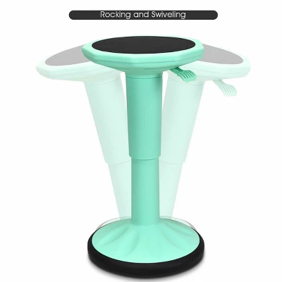 Costway Wobble Chair Height Adjustable Active Learning Stool Sitting Home Office Green Backless Silicone 7 Costway Wobble Chair Height Adjustable Active Learning Stool Sitting Home Office Green Backless Silicone - Image 7