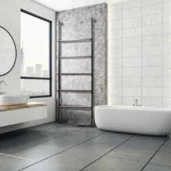 Costway 5-Tier Ladder Shelf Wood Wall Mounted Display Bookshelf Metal Frame Brown & Black/Brown & White/Bronze 14 Costway 5-Tier Ladder Shelf Wood Wall Mounted Display Bookshelf Metal Frame Brown & Black/Brown & White/Bronze -Costway GUEST 01489d9f a83f 4a12 92d2 066997f3b706