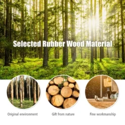 Costway Wooden Coat Rack Stand Entryway Hall Tree 2 Adjustable Height W/ 8 Hooks GrayBrown -Costway GUEST 01a05b53 c048 4638 9ee7 5f69ad27bcbb