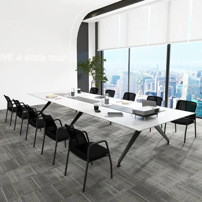 Costway Waiting Room Chair Set Of 2/4/6/8/10/12 Office Guest Chairs With Ergonomic Mesh Backrest Sturdy Arms & Cushioned Seat Black 2 Costway Waiting Room Chair Set Of 2/4/6/8/10/12 Office Guest Chairs With Ergonomic Mesh Backrest Sturdy Arms & Cushioned Seat Black - Image 2