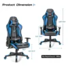 Costway Gaming Chair Adjustable Swivel Racing Style Computer Office Chair