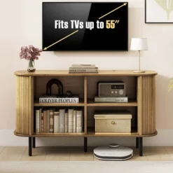 Costway 47" Sideboard Buffet Cabinet With Sliding Tambour Doors Adjustable Shelves Oak 16 Costway 47" Sideboard Buffet Cabinet With Sliding Tambour Doors Adjustable Shelves Oak -Costway GUEST 079f71ee 7aa1 46b9 adf3 02bc7b9fbc83