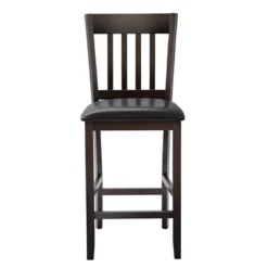 Costway Set Of 4 Bar Stools Counter Height Chairs W/ PU Leather Seat Espresso 14 Costway Set Of 4 Bar Stools Counter Height Chairs W/ PU Leather Seat Espresso -Costway GUEST 0a09f668 db9a 482d 9aab cfc1dc5a1a13