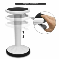 Costway Wobble Chair Height Adjustable Active Learning Stool Sitting Home Office Silicone White -Costway GUEST 0ad36b0b e54e 4e2e ad5f e7cbc9a79309