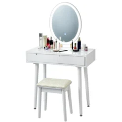 Costway Vanity Makeup Table Touch Screen 3 Lighting Modes Dressing Table Stool Set WhiteBlack Gray 21 Costway Vanity Makeup Table Touch Screen 3 Lighting Modes Dressing Table Stool Set WhiteBlack Gray -Costway GUEST 0b7f3a31 f090 4c12 bdd9 76b4f883d2d6