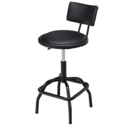 Costway Adjustable Swivel Bar Stool PU Leather Steel Frame Chair W/Backrest&Footrest Low Back 15 Costway Adjustable Swivel Bar Stool PU Leather Steel Frame Chair W/Backrest&Footrest Low Back -Costway GUEST 0d4c7da1 b774 4a38 830b 78e39a204e1d