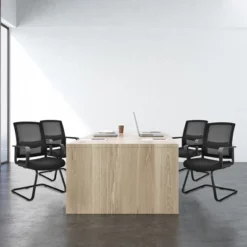 Costway Set Of 2 Conference Chairs Mesh Reception Office Guest Chairs W/ Lumbar Support 12 Costway Set Of 2 Conference Chairs Mesh Reception Office Guest Chairs W/ Lumbar Support -Costway GUEST 0d566533 a5c1 4b4e 857c 1e5b31fbe8e8