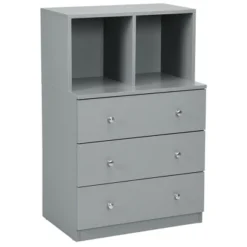 Costway 3 Drawer Dresser W/ Cubbies Storage Chest For Bedroom Living Room White/Black/Grey 22 Costway 3 Drawer Dresser W/ Cubbies Storage Chest For Bedroom Living Room White/Black/Grey -Costway GUEST 0d85eebf e5dd 45b9 972e a1f08b3b54ab