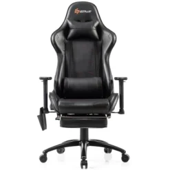 Costway Massage Gaming Chair Adjustable Reclining Racing Chair W/Headrest&Footrest GrayBlack -Costway GUEST 0e37e45e 6190 4541 bc09 37c1c05ff199
