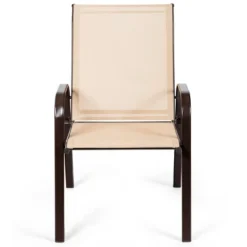 Costway 2PCS Patio Chairs Deck Yard W/Armrest Brown/Beige/Gray -Costway GUEST 1232da6e e725 44be 983d bf8d565d4096