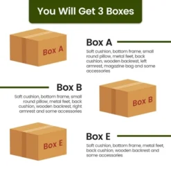 Costway Modern Modular 3-Seat Sofa Couch W/ Side Storage Pocket & Metal Legs Army Green -Costway GUEST 1304a9ec 15b0 4e10 9025 29cefbfba4f6