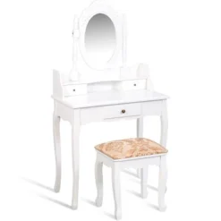 Costway Vanity Table Jewelry Makeup Desk Bench Dresser Stool White 13 Costway Vanity Table Jewelry Makeup Desk Bench Dresser Stool White -Costway GUEST 13b262b4 298b 46b9 996d dfd616645c1a