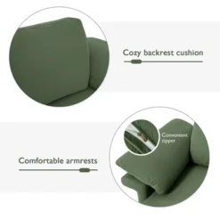 Costway Set Of 2 Upholstered Single Sofa Fabric Accent Armchair Metal Legs 14 Costway Set Of 2 Upholstered Single Sofa Fabric Accent Armchair Metal Legs -Costway GUEST 14ef8e9a b55f 43de a01a a15dfa18c838