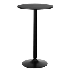 Costway 24" Round Pub Table Bistro Bar Height Cocktail Table W/Metal Base Indoor Black -Costway GUEST 153a27c2 e64d 43b5 ba30 fc69a2c5d37d