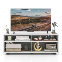 Costway TV Stand 4 Cubby TV Console Table With Adjustable Shelves Modern Home Media Entertainment Center 11 Costway TV Stand 4 Cubby TV Console Table With Adjustable Shelves Modern Home Media Entertainment Center -Costway GUEST 1568a0d1 50bb 4865 812d 24aa56da2d3f