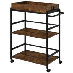 Costway 3-Tier Rolling Bar Cart Kitchen Serving Cart W/ Removable Tray & Handle 17 Costway 3-Tier Rolling Bar Cart Kitchen Serving Cart W/ Removable Tray & Handle -Costway GUEST 164d3ebf 2fa4 4db3 9a88 421866c5ea0a