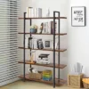 Costway 5-Tier Bookshelf Industrial Bookcase Open Storage Shelf Display Rack