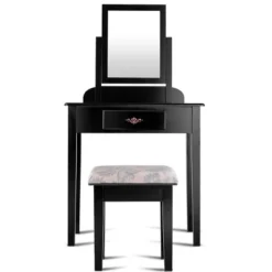 Costway Makeup Desk Vanity Dressing Table Square Stool 1 Large Black 13 Costway Makeup Desk Vanity Dressing Table Square Stool 1 Large Black -Costway GUEST 16990217 8f45 4e8a 9795 b7b1076a631c