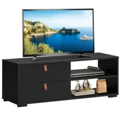 Costway TV Stand Entertainment Media Center Console For TV's Up To 55'' Walnut/Black 20 Costway TV Stand Entertainment Media Center Console For TV's Up To 55'' Walnut/Black -Costway GUEST 19357817 980f 4a77 80fe 59c9adc77d30
