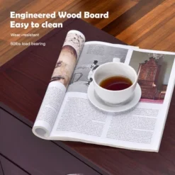 Costway 2-Drawer Dresser Horiztonal Organizer W/Handle Wood End Table Nightstand -Costway GUEST 1974a043 0d02 4f35 a76c 1ffe548b5c92