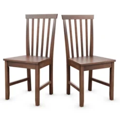 Costway Set Of 2 Dining Chair Brown Kitchen Spindle Back Side Chair With Solid Wooden Legs 17 Costway Set Of 2 Dining Chair Brown Kitchen Spindle Back Side Chair With Solid Wooden Legs -Costway GUEST 197a0c0f f656 4c5d a6b7 5cd1d62c2f07