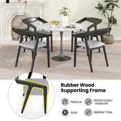 Costway Wooden Dining Chair Set Of 2 With Rubber Wood Frame Armrests Padded Cushion 12 Costway Wooden Dining Chair Set Of 2 With Rubber Wood Frame Armrests Padded Cushion -Costway GUEST 1b7089da 4a11 4c9d 9efc d819ac3d87d3