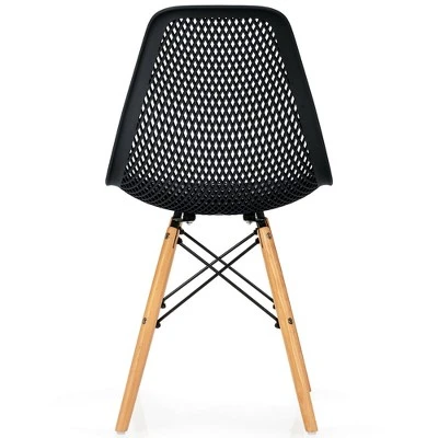 Costway 2PCS Modern DSW Dining Chair Office Home W/ Mesh Design Wooden Legs 7 Costway 2PCS Modern DSW Dining Chair Office Home W/ Mesh Design Wooden Legs - Image 7