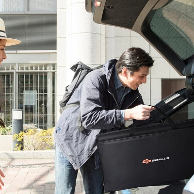 Costway Portable BBQ Aluminum Camping Table Kitchen Cook Station W/ Storage Organizer 5 Costway Portable BBQ Aluminum Camping Table Kitchen Cook Station W/ Storage Organizer - Image 5