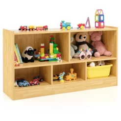 Costway Kids 2-Shelf Bookcase 5-Cube Wood Toy Storage Cabinet Organizer -Costway GUEST 1ef4b937 2c48 4741 b75d 33f866c4e102