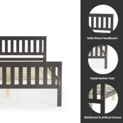 Costway Full Wood Platform Bed With Headboard And Footboard Mattress Foundation -Costway GUEST 1f4f36fc e6ba 42e9 bebc 020d8c704ceb