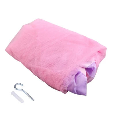 Costway Elegant Lace Bed Mosquito Netting Mesh Canopy Princess Round Dome Bedding Net 7 Costway Elegant Lace Bed Mosquito Netting Mesh Canopy Princess Round Dome Bedding Net - Image 7