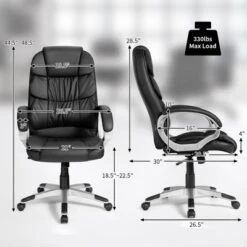 Costway Ergonomic Office Task Chair High Back Leather Swivel -Costway GUEST 21e8fcfe 137b 4b7f 9b5d af1dcd97fa42