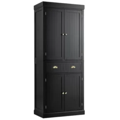 Costway Kitchen Cabinet Pantry Cupboard Freestanding W/Shelves Grey/Espresso -Costway GUEST 23d00c26 9b5a 4176 8314 ba7db1de6edc