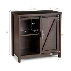 Costway Kitchen Buffet Storage Cabinet Cupboard Freestanding Sideboard Sliding Barn Door -Costway GUEST 244ce587 5883 486c 85a5 1fe651b5c999
