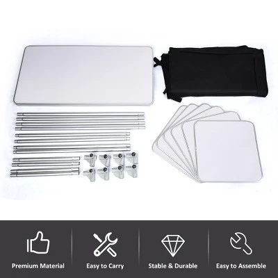 Costway Portable BBQ Aluminum Camping Table Kitchen Cook Station W/ Storage Organizer 8 Costway Portable BBQ Aluminum Camping Table Kitchen Cook Station W/ Storage Organizer - Image 8