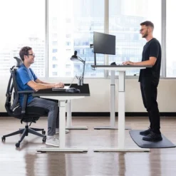 Costway 55'' One-Piece Universal Tabletop For Standard & Sit To Stand Desk Frame -Costway GUEST 26772a30 d6ab 4299 914d 2b0dc918302a