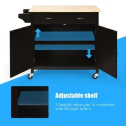 Costway Modern Rolling Kitchen Island Cart Wood Top Storage Trolley With Storage Drawers 16 Costway Modern Rolling Kitchen Island Cart Wood Top Storage Trolley With Storage Drawers -Costway GUEST 274ce92c 1587 4733 bb22 49ec3953f650 1