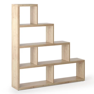 Costway 6 Cubes Ladder Shelf Freestanding Corner Bookshelf Storage Bookcase Display Rack 9 Costway 6 Cubes Ladder Shelf Freestanding Corner Bookshelf Storage Bookcase Display Rack - Image 9