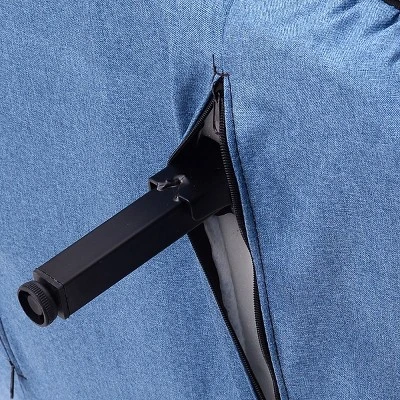 Costway Folding Sofa Bed Sleeper Convertible Armchair Leisure Chaise Lounge Couch Blue 7 Costway Folding Sofa Bed Sleeper Convertible Armchair Leisure Chaise Lounge Couch Blue - Image 7