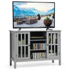 Costway Wood TV Stand Entertainment Media Center Console For TV Up To 50'' 21 Costway Wood TV Stand Entertainment Media Center Console For TV Up To 50'' -Costway GUEST 2d0b25eb a05f 468f b98d 4ff60500173c