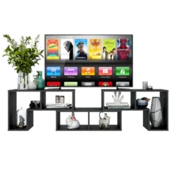 Costway 3 Pcs TV Stand For TV's Up To 65'' Console Entertainment Center Bookcase Shelves -Costway GUEST 2d378882 5175 4b32 b167 61c7706e5417