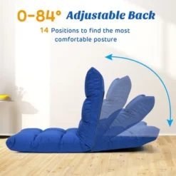 Costway Adjustable 14-Position Floor Chair Folding Lazy Gaming Sofa Lounge Chair GrayBlue Coffee 21 Costway Adjustable 14-Position Floor Chair Folding Lazy Gaming Sofa Lounge Chair GrayBlue Coffee -Costway GUEST 302b0a6d 694c 4ee5 8c00 b80ddfc0d0c7