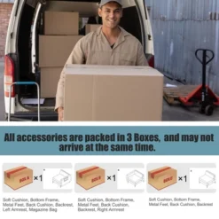 Costway Modern Modular 3-Seat Sofa Couch W/ Side Storage Pocket & Metal Leg -Costway GUEST 319fb282 56ba 4257 9071 cbd866b20f33