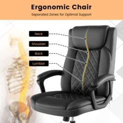Costway Adjustable Office Desk Chair Ergonomic Executive Chair With Padded Headrest Armrest 14 Costway Adjustable Office Desk Chair Ergonomic Executive Chair With Padded Headrest Armrest -Costway GUEST 33f4f2e3 e4cb 4ca9 bdcf 423175bd6e50