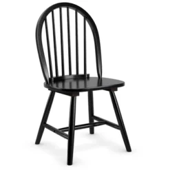 Costway Set Of 4 Vintage Windsor Dining Side Chair Wood Spindleback Kitchen Room BlackWhite 19 Costway Set Of 4 Vintage Windsor Dining Side Chair Wood Spindleback Kitchen Room BlackWhite -Costway GUEST 3667d9a9 a41a 4d8e 9852 d695c39e1ac0