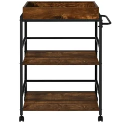 Costway 3-Tier Rolling Bar Cart Kitchen Serving Cart W/ Removable Tray & Handle 16 Costway 3-Tier Rolling Bar Cart Kitchen Serving Cart W/ Removable Tray & Handle -Costway GUEST 36828670 1eb8 4c85 99d5 f2f804c51d98