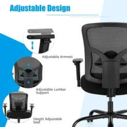 Costway 400LBS Mesh Big & Tall Office Chair Swivel Task Chair W/ Lumbar Support 17 Costway 400LBS Mesh Big & Tall Office Chair Swivel Task Chair W/ Lumbar Support -Costway GUEST 3707aad0 bdab 4584 9067 d92aebac8524