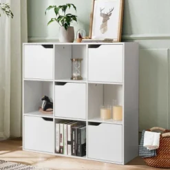 Costway 9 Cube Bookcase Cabinet Wood Bookcase Storage Shelves Room Divider Organization 13 Costway 9 Cube Bookcase Cabinet Wood Bookcase Storage Shelves Room Divider Organization -Costway GUEST 380a41e2 7d39 41a5 bfae 7601cfbdb9a5