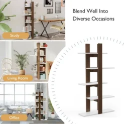 Costway 5-Tier Bookshelf Freestanding Storage Shelf Tree Bookshelf Room Divider 15 Costway 5-Tier Bookshelf Freestanding Storage Shelf Tree Bookshelf Room Divider -Costway GUEST 391bf145 4fc2 436e 85c8 c6f028c0fe76